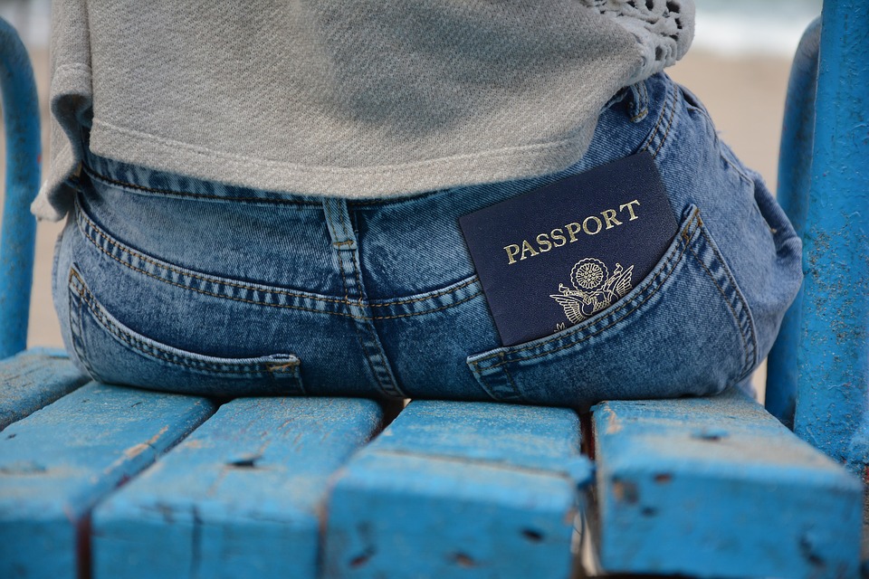 Passport in back pocket